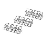 ELEOUTI Cosmetic Holder Plastic 3pcs Pack Unique Shape Lipstick Rack with Multi-functional Features for Makeup Display Decoration