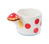 ELEOUTI Creative Mushroom Shaped Ceramic Coffee Mug with Practical Multipurpose Function for Office and Home Use, Assorted Colour Ceramic Water Cup
