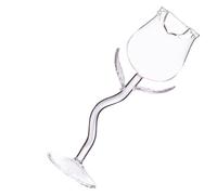 ELEOUTI Creative Rose Flower Red Wine Glasses Solid Base, Material, Unique Delicate Design for Party, Hotel and Coffee Shop Use, Wide Range of Uses