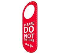 ELEOUTI Do Not Disturb Sign Modern Style Double Sided Leather and Easy Installation and Circular Opening for Office Door Privacy Suitable for Conference Calls and Meetings