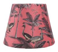 ELEOUTI Fabric Lampshade Replacement for Table and Floor Lamps, Easy to Install Soft Light Shade with Delicate Tropical Rainforest Pattern, Suitable for Living Room and Bedroom