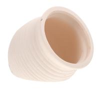 ELEOUTI Fish Tank Hideout Cave with Natural Colour Aquarium Decoration Pottery White Easy to Clean Simple and Beautiful Appearance and Aquarium for Small Animals and Fish