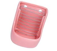 ELEOUTI Fixable Ceramic Food Bowl for Rabbit and Chinchilla, Practical Anti-turning Hay Feeder Rack, Suitable for Rabbit Hutch and Small Animal Feeding, Pink Colour,