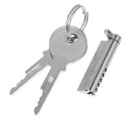 ELEOUTI Heavy Duty Fridge Lock with 2 Keys with Quick Installation and Low Temperature Durability Zinc Alloy and Copper Construction for Freezer and Refrigerator Glass Doors for Retail