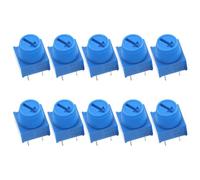 ELEOUTI Hole Trimmer Potentiometers for Breadboarding and Printed Circuit Boards 10 Pcs with Knob Adjustable 10k Ohm Variable Resistors Sturdy Plastic and Metal