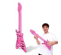 ELEOUTI Inflatable Guitar Prop Lightweight Pvc Material for Musical Party Decoration Portable Random Color Rock Party Supply Suitable for Stage Performance and Role Play