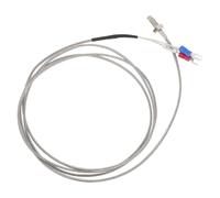 ELEOUTI K Type Thermocouple M6 Thread Temperature Probe with Silver Spade Terminal, Braided Wrapped Cord 0~800℃ for Precise Temperature Monitoring in Experimental Tracking and Production