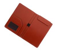 ELEOUTI Menu Bills Clip Board Clipboard Pu Magnetic Multipurpose Folder with Secure Paper Clips Brown A5 Size for Office Use