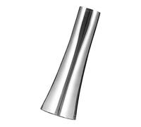 ELEOUTI Metal Flower Bottle Art Vase 304 Stainless Steel Fine Workmanship and Unique Surface Silver Delicate Design for Living Room Home Décor