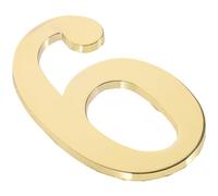 ELEOUTI Metal Mailbox Numbers Magnetic Thick and Strong Golden Metal House Numbers for House Doors and Public Places Modern Practical