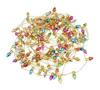 ELEOUTI Miniature String Lights for Dollhouse Decoration Simulated Christmas Tree Bulb Garland Mini House Accessories for Holiday Crafts