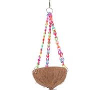 ELEOUTI Multi-functional Parrot Hanging Hammock with Colourful Chain and Hook Comfortable Experience for Parakeets and Hamsters Cage Hanging for Birdcage Random Color