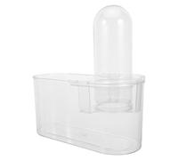 ELEOUTI Negative Pressure Fish Tank with Quick Cleaning and Easy Setup, Compact Plastic Aquarium 32x31x14cm, Desktop Decorative Fish Bowl for Office and Home