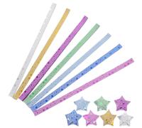 ELEOUTI Pack of 140 Paper Stars Origami Strips Easy Folding, Great for Outdoor and School Education, Jumbo Starry Craft Supplies with Beautiful Colors and Fun Atmosphere