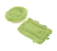 ELEOUTI Parrot Multi-bird Suitability 2pcs Snuggle Hut Bird Cage Nest Bed in Winter, Thickened Coral Flannel Plush Protective Structure for Sleeping and Playing for Small Birds