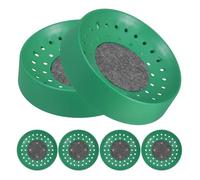 ELEOUTI Pigeon Breeding Nest Bowls 6Pcs Green Plastic Sturdy Bird Nesting Bowls for Comfortable Pigeon Cage Installation and Egg Hatching