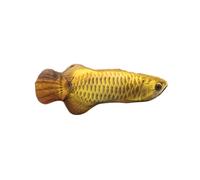 ELEOUTI Plush Catnip Fish for Cats, Interactive Fish Doll in Golden Colour, Comfortable and Attractive Cat Cushion for Playful and Fun Catnip Play Sessions