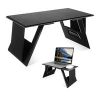 ELEOUTI Portable Black Lap Desk 24x44cm Foldable Laptop Stand Travel Car Laptop Tray Table Computer Bed Desk