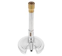 ELEOUTI Portable Silver Zinc Alloy Bunsen Burner Gas Burner Head with Stable Operation and Adaptability for Laboratory Use in Biology and Physics