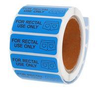 ELEOUTI Rectal Use Only Stickers Blue Coated Paper Prank Removable Labels Suitable for Parties and Gatherings Amusement