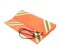 ELEOUTI Red 18x18 Inch Reflective Flags Pvc Polyester Car Trailer Safety Flags Visibility Day and Night Enhances Traffic Safety