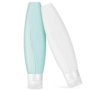 ELEOUTI Refillable Silicone Travel Bottles 2 Pack 150ml Easy Dispensing Leakproof Containers for Shampoo Lotion Body Wash Ideal for Backpack Gym Bag