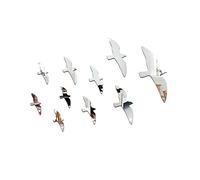 ELEOUTI Removable Acrylic Wall Sticker Flying Bird Pattern, Waterproof and Environmentally Friendly Mirror Decoration for Tv Sofa Background Or Living Room Home Decor
