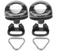 ELEOUTI Replacement Triangle Split Ring Hook Set for Camera and Wrist Strap, Stainless Steel and Abs Material, Quick Mount and Release, for Attaching Wider and Larger Camera Straps