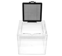 ELEOUTI Reptile Feeding Box Portable with Ventilation System PC Material Small Breeding Container for Turtle and Hermit Crabs Suitable for Outdoors Pet Care and Climbing Pets