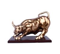 ELEOUTI Resin Desktop Ox Ornament for Home, Creative Cattle Ornament Sculpture, Stylish Tabletop Decor Suitable for Home and Photography Prop, Unique Resin Material Decoration