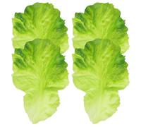 ELEOUTI Simulation Vegetable Model Lightweight with High Realism Design Realistic Fake Leaves 4pcs Artificial Vegetables for Home Display and Outdoor Shoots
