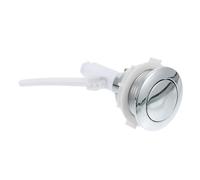 ELEOUTI Single Flush Toilet Button Replacement for Water Tank, Abs Material, Easy to Replace and Universal Fit, Suitable for Home and Hotel Use, Silver Split Toilet Button for Closestool