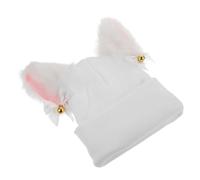 ELEOUTI Skiing Helmet Cover Helmet Protector Cartoon Cat Ears Style High-grade Yarn Material Prevents Air Noise Portable Washable Snow Sports Supplies for Skiing Random Color