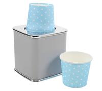 ELEOUTI Small Paper Cup Dispenser Holder for Desktop Use, Abs Material with Pull Type Upside down Design, Easy to Refill and Dispenses One Paper Cup Every Time, Suitable for Random Style