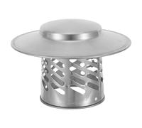 ELEOUTI Stainless Steel Vent Cap with Cone Shape and Universal Compatibility, Insulated Roof Chimney Repair Cap for Outdoor Stove Pipe, Weatherproof Rain Guard for Roof Exhaust Vent