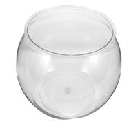 ELEOUTI Tabletop Fish Tank Flat Bottom, Plastic Globe Fish Bowl Suitable for Breeding Small Pets, for Goldfish in Living Room Or Guest Room Decoration