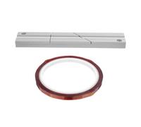 ELEOUTI Tape Splicing Block Kit for Studio Environments and On-the-go Audio Repairs Aluminium and Pvc Construction Easy Handling for 1/4 Inch Open-reel and Cassette Tape