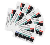 ELEOUTI Temperature Strips Liquid Crystal 1.57x0.79in for Nasal Rinse Bottle Accurate 10-Pack Monitoring Nasal Wash Temperature for Adults and Newborns