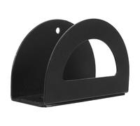 ELEOUTI Wall Mounted Weight Scale Holder Iron round Self Adhesive Black for Body Weight Scale Bathroom Bedroom Prevents Accidental Falls
