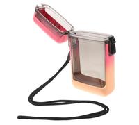 ELEOUTI Waterproof Plastic Cigarette Case with Window and Flip Open Design, Moisture-Proof and Pressure Resistant Cigarette Box with Lanyard for Convenient Access During Outdoor