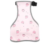 ELEOUTI Waterproof Puppy Chest Protector Dog Belly Apron Clothes for Dogs in Pink Polyester Comfortable and Keep Warm for Winter Walking Stylish and Adorable for Female Pets