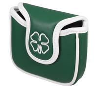 ELEOUTI Wear-resistant Pu Golf Putter Cover for Golf Clubs with Multifunctional Design in Retro Green Style, for Sports Use by Friends and Family