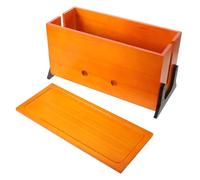 ELEOUTI Wood Cord Management Box with Lid and Holes for Effortless Use, Wooden Cable Organizer Box for Desktop Wire Storage, Versatile Cord Management for Home and Countertop
