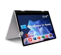 Elepad 2 in 1 Laptop Touchscreen with Windows 11, 12 inch Laptop Tablet Computer with 4GB RAM 256GB SSD HDMI Type-C 2.4G/5G WiFi BT SD Slot Webcam 4000mAh for Work Education Entertainment