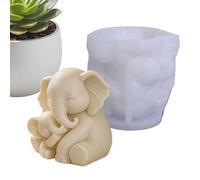 Elepahant Silicone Candle Mold,3D Silicone Cute Mom and Kid Mould | Animal Chocolate Mold,for Thanksgiving Holiday Birthday Offices Home Room Desk Desktop Dormitory