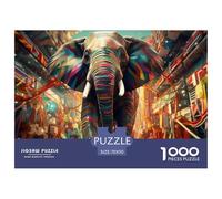 Elephant -1000 Piece Jigsaw Puzzle - African Animals Puzzle - Sustainable Jigsaw Puzzle for Adults - Premium 100% Recycled Board - Great Gift for Adults 70x50cm/1000pcs