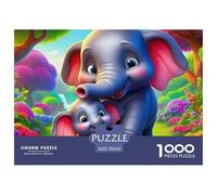 Elephant 1000 Piece Jigsaw Puzzle for Adults And Kids Brainteasing Games Beautiful Decoration 70x50cm/1000pcs