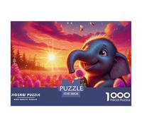 Elephant 1000 Piece Jigsaw Puzzle for Adults And Kids Gifts Educational Games Beautiful Decoration 38x26cm/1000pcs