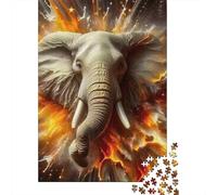 Elephant 1000 Piece Jigsaw Puzzle For Adults Educational Games Stress Relief Puzzle Exercise The Memory of The Brain for Adults And Kids, Age 12 Years Up 300pcs (40x28cm)