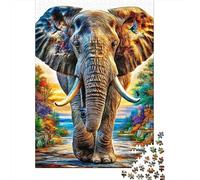 Elephant 1000 Piece Jigsaw Puzzle for Family - Fun Challenge for Adults & Kids, 52x38cm/1000pcs